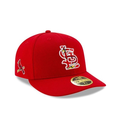 St. Louis Cardinals Gorra | New Era MLB Batting Practice Low Profile 59fifty Fitted Cap Mexico - Rojos